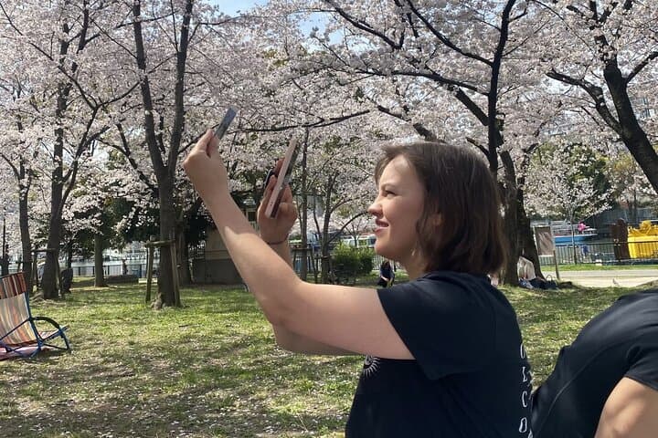 Osaka Sakura Picnic Hanami: Kema Sakuranomiya Cherry Blossom Walk photo 3