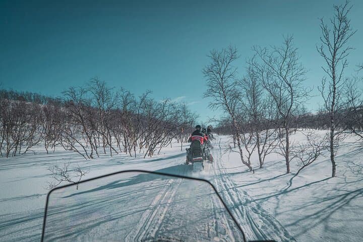 Explore Arctic Wilderness: Snowmobile and Icefishing Adventure in Alta photo 3