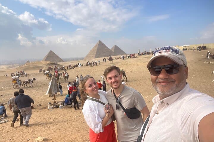 Giza Pyramids Private Guided Tour with Camel Ride & Lunch on a Nile Cruise photo 2