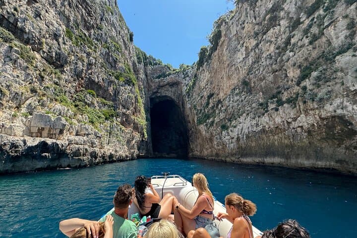Speedboat Tour to Sazan Island, Haxhi Ali Cave & Karaburun Marine Park from Vlorë