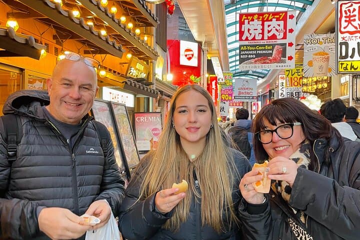 Shinsekai to Dotonbori: Osaka Walking Food Tour with a Local Guide