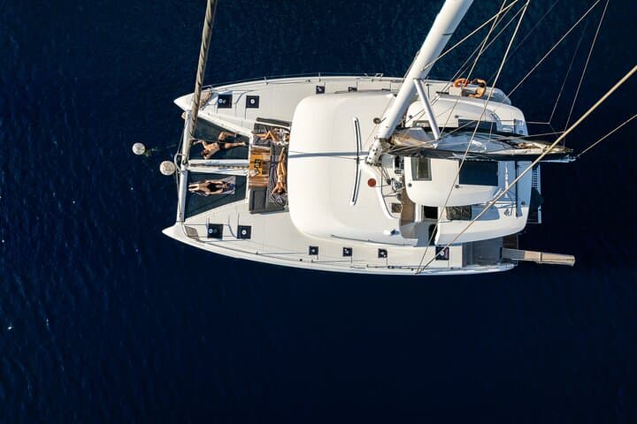 Caldera to Thirassia: Half-Day Catamaran Cruise with Meal & Open Bar in Santorini photo 4