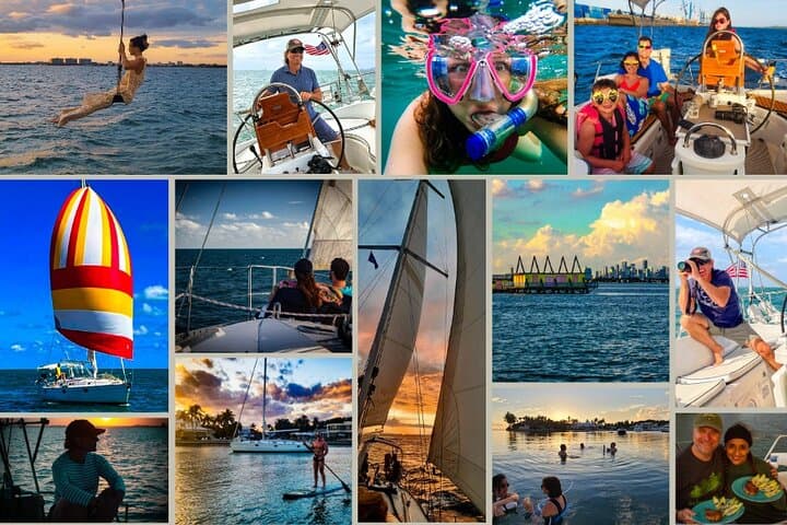 Private Sailing Biscayne Bay Miami: Coconut Grove to Elliott Key Charters