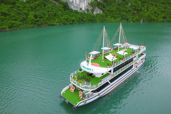 Apollo Premium Cruise: Hanoi to Ha Long Bay Day Trip with Buffet Lunch photo 2