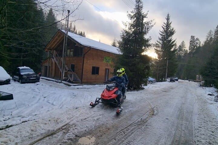 Carpathian Snowmobile Day Tour from Bucharest to Sinaia & Peleș Castle photo 2