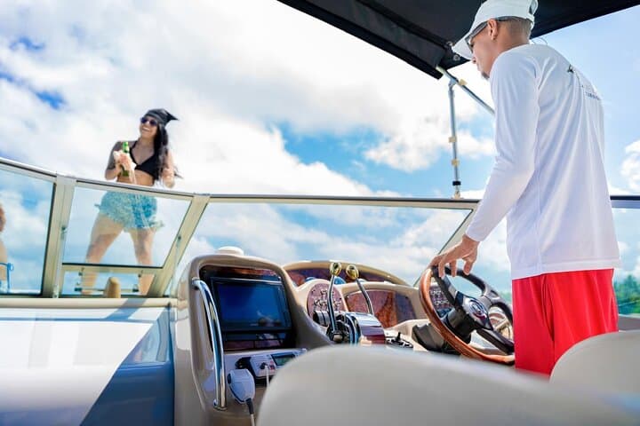 Private Punta Cana Yacht Excursion: Snorkel with Dolphins & Natural Pool Party photo 3