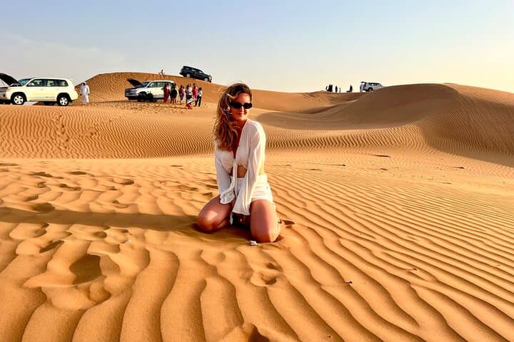 Dubai Desert Safari: Dune Bashing, Camel Ride & Sunset BBQ Experience photo 5