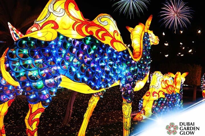 Dubai Garden Glow: Nighttime LED Art Park & Dinosaur Experience photo 5