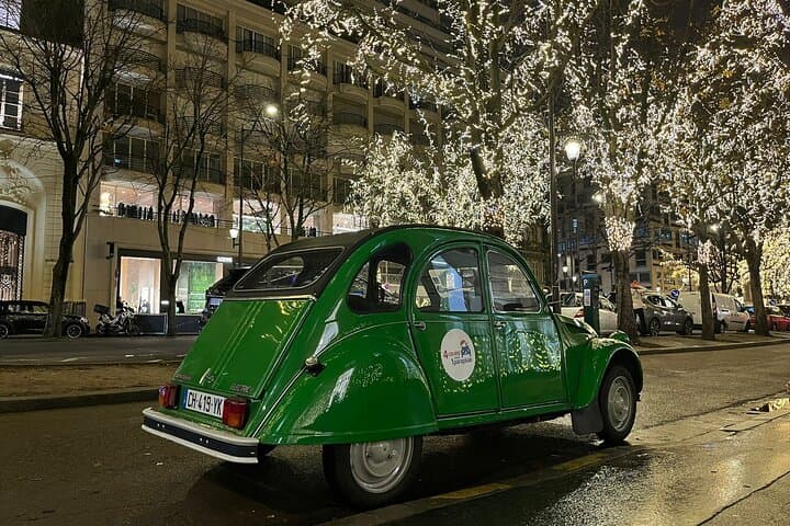 Paris Christmas Lights Private 2CV Tour — Champs-Élysées & Eiffel Night Drive photo 5