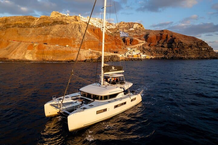 Santorini Half-Day Premium Catamaran Cruise to Oia, Red Beach & Volcano photo 5