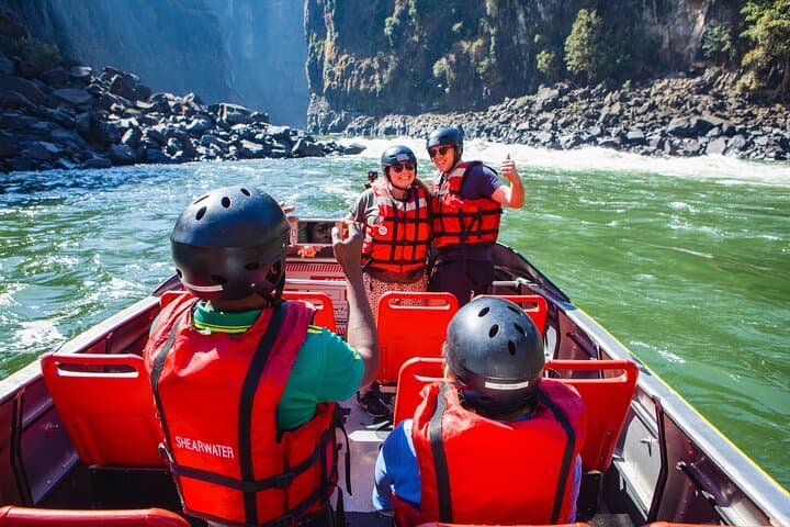 Racing the Zambezi: Jetboat Adventure from Victoria Falls with Transfers