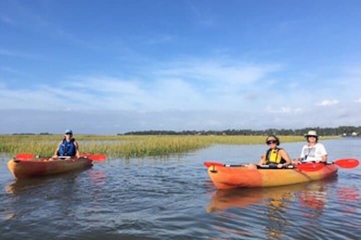 Hilton Head Morning Kayak Tour with Coffee and Dolphin Watching photo 4