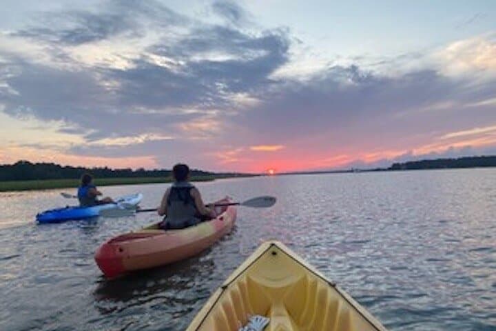 Hilton Head Morning Kayak Tour with Coffee and Dolphin Watching