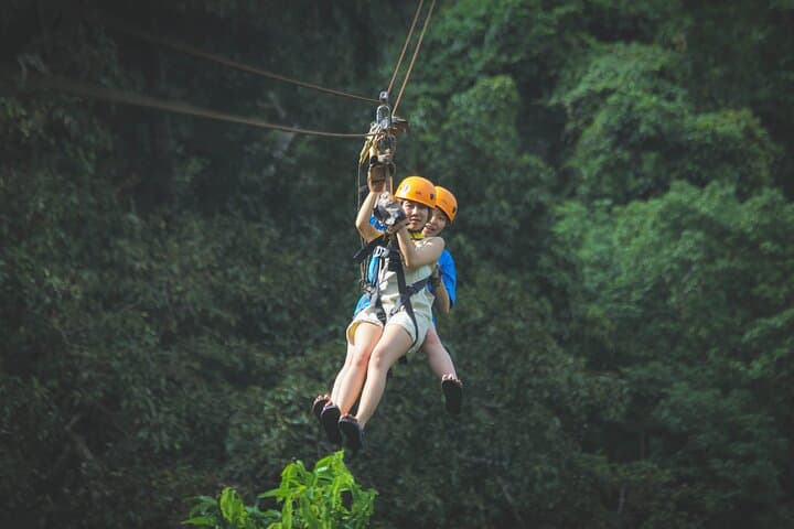 Samui Zipline Adventure: 9-Platform Treetop Ride Over Rainforest & Waterfalls