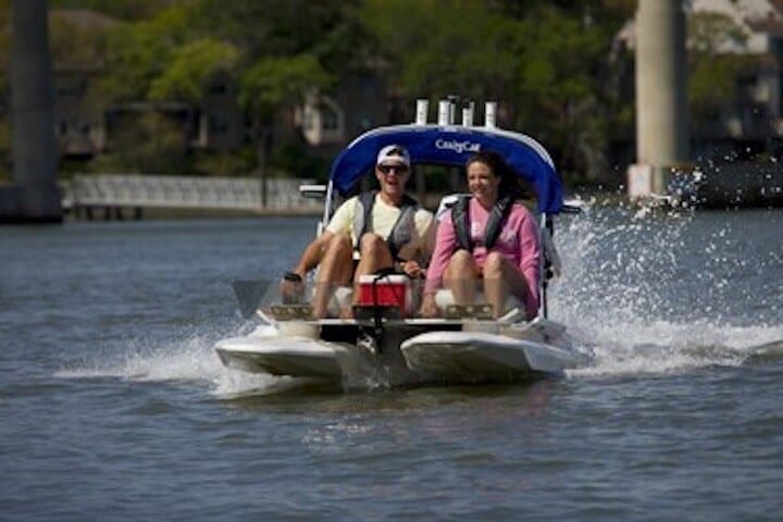 Hilton Head Sunset Creek Cat Tour: 2-Hour Guided Dolphin & Harbour Town Cruise photo 4