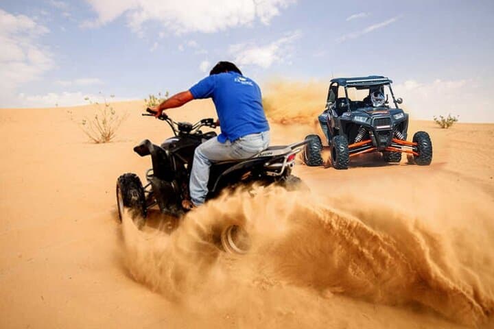 Doha Desert Safari: Quad Bike, Dune Drive & Camel Ride Experience
