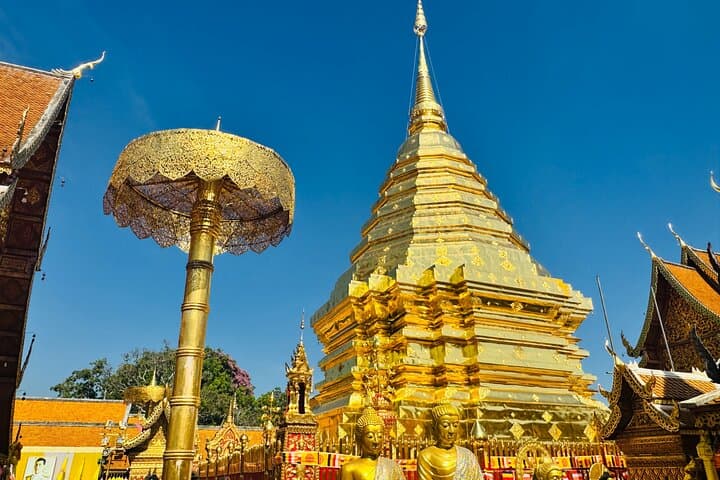 Private Doi Suthep, Handicraft Highway & Sticky Waterfall Day Tour from Chiang Mai