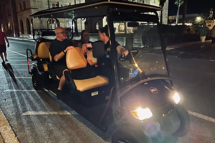 St. Augustine Haunted Ghost Tour: Electric Cart Shadow Ride Through Historic Night Streets