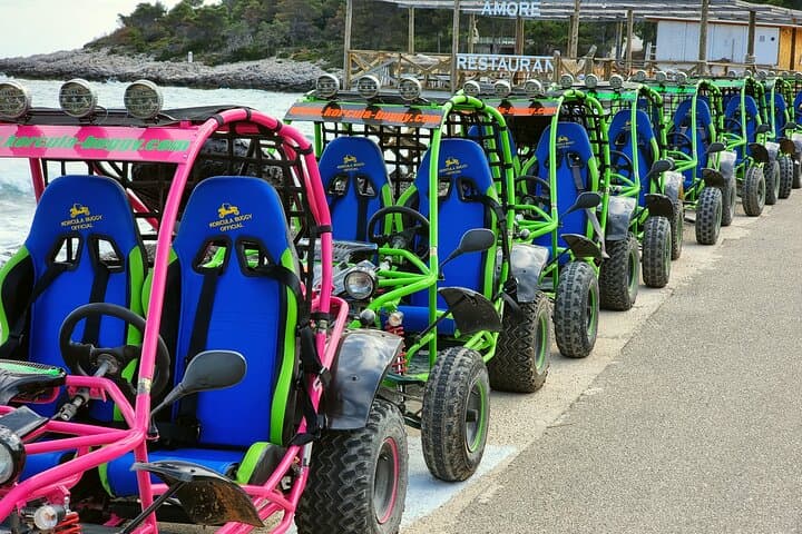 Korčula Buggy Safari Tour: 36km Island Ride to Pržina Beach, Vineyards & Viewpoints photo 3