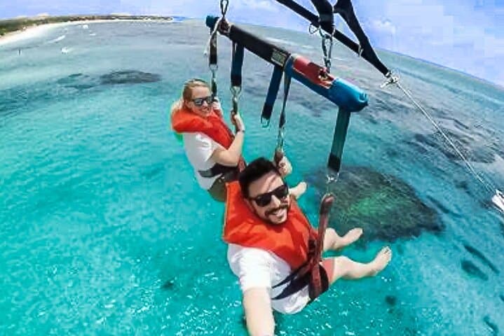 Montego Bay Parasailing Over Turquoise Caribbean Waters