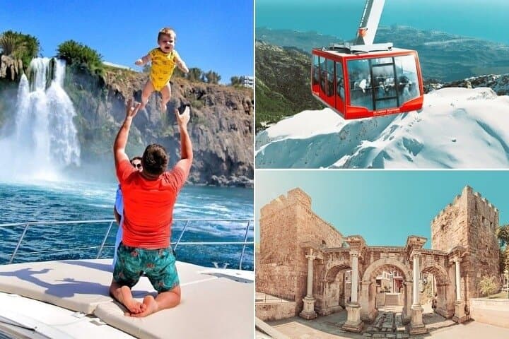 Antalya Old Town, Waterfalls & Cable Car: Full-Day Guided Tour