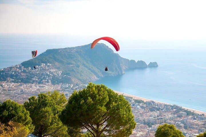 Tandem Paragliding over Cleopatra Beach — Yassı Tepe Takeoff with Hotel Transfer photo 4