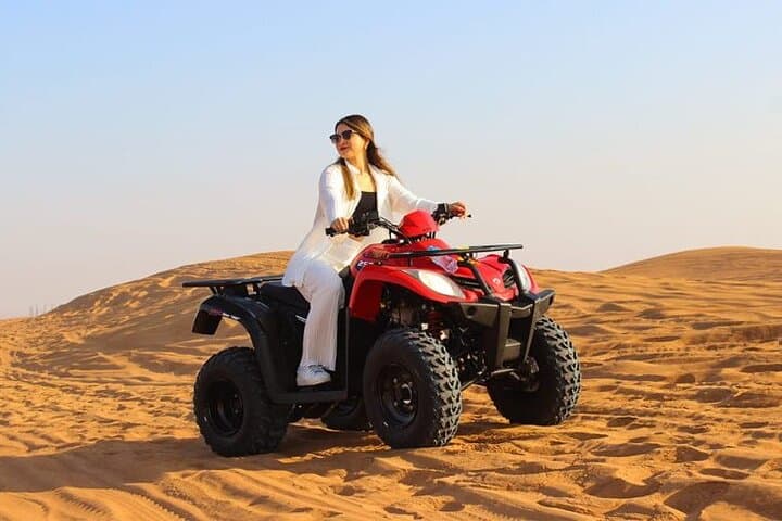 Dubai Red Desert Safari: Quad Biking, Dune Bashing & Premium BBQ Camp