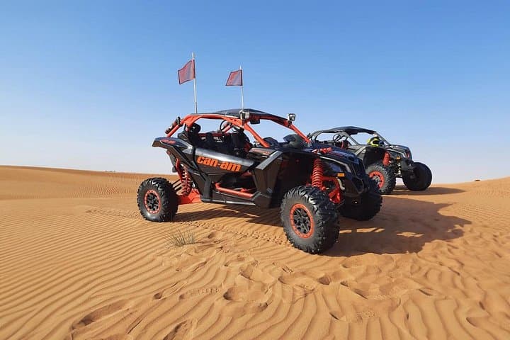 Can-Am Buggy Lahbab Red Dunes: 1-Hour Self-Drive Adventure with Camel Ride & Sandboarding photo 6