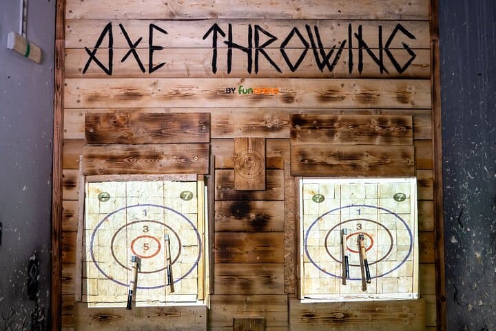 Cyberpunk Axe Throwing in Prague’s Fun Arena: Urban Axe-Throwing Experience Near Wenceslas Square photo 6