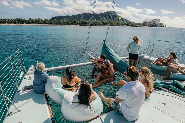Private Waikiki Catamaran Charter: 2-Hour Snorkel & Coastline Cruise for 7–12 Guests photo 2