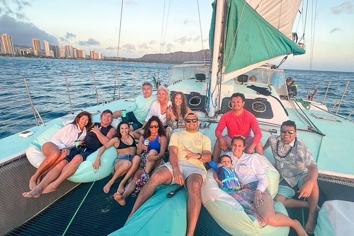 Private Waikiki Catamaran Charter: 2-Hour Snorkel & Coastline Cruise for 7–12 Guests photo 4