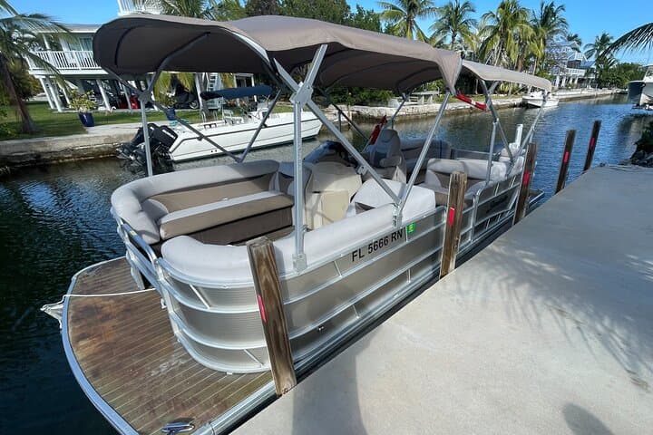 Cudjoe Key Boat Rentals: 23' Tritoon with GPS Tracks in the Lower Keys photo 2