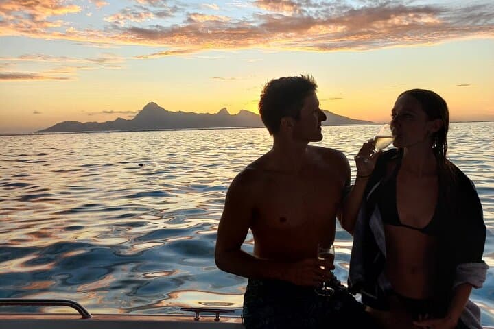 Sunset Cruise in Tahiti: Lagoon Swim & Moorea Views at Dusk photo 3