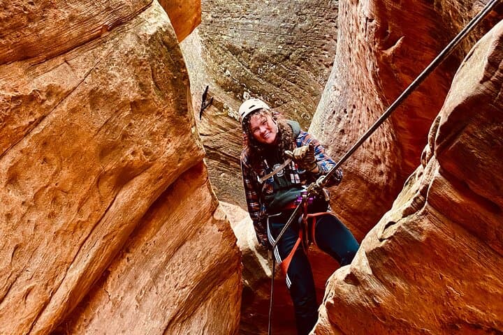 Huntress Slot Canyon Canyoneering: Beginner Rappels from Kanab photo 3