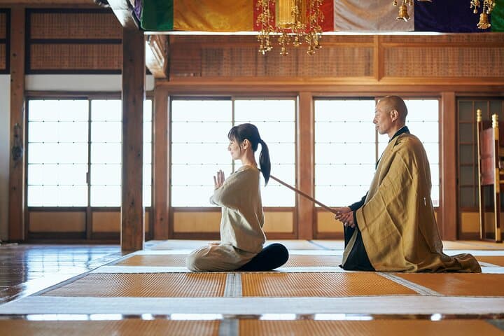 Zen Retreat with a Buddhist Monk in Yamanashi: Zazen, Calligraphy & Forest Walk