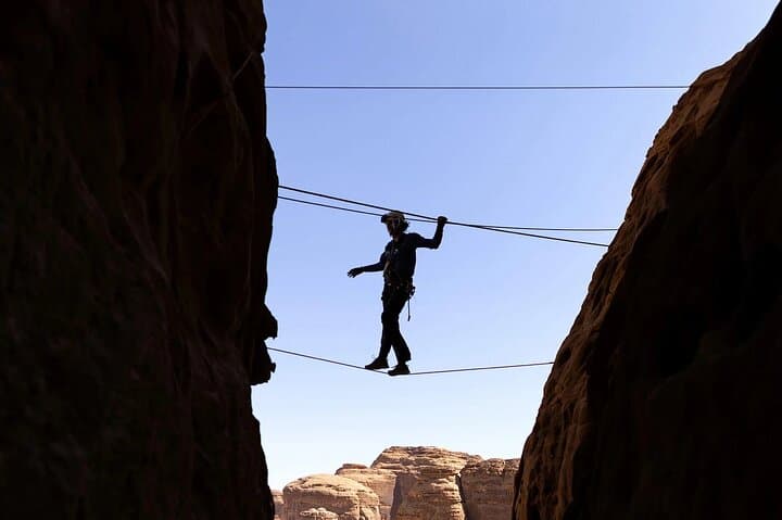 Via Ferrata in AlUla: Summit Climb and Canyon Hammock Experience photo 3