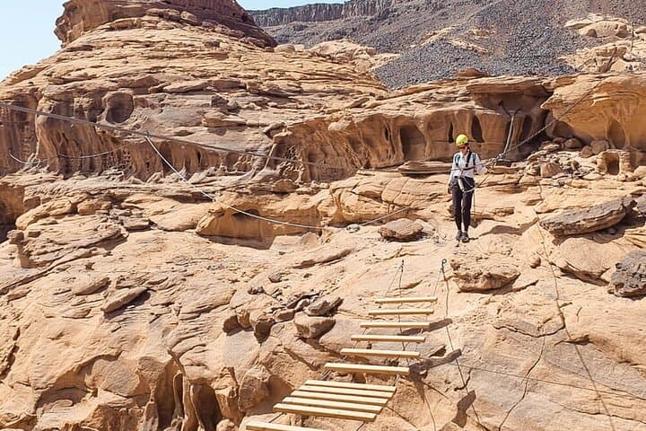 Via Ferrata in AlUla: Summit Climb and Canyon Hammock Experience photo 5