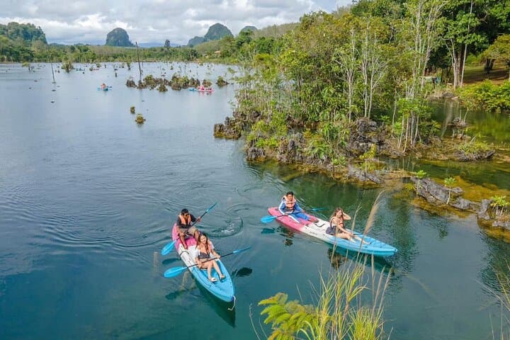 Klong Root Kayaking & Crystal Lagoon Swim (ATV Option) — Krabi Day Tour