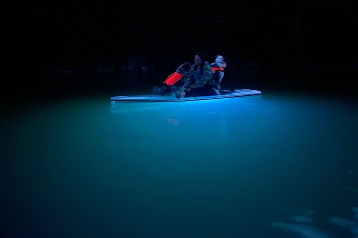 Experience Glacier Park at Dusk: Sunset LED Clear Paddleboard Rentals in Montana photo 2