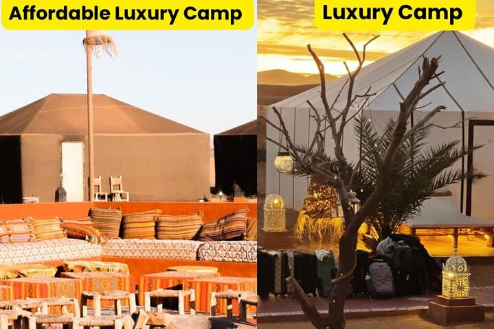 Overnight in Merzouga: Sahara Camp, Camel Trek & Sandboarding