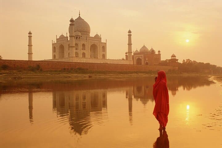 Taj Mahal Sunrise & Elephant Conservation Day Trip from Delhi