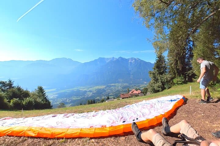 Tandem Paragliding Flight Over the Austrian Alps (Near Innsbruck) photo 4