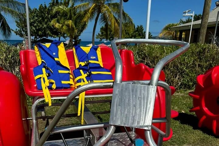 Pedal the Caribbean: Grand Anse Beach Water Bikes Experience photo 3