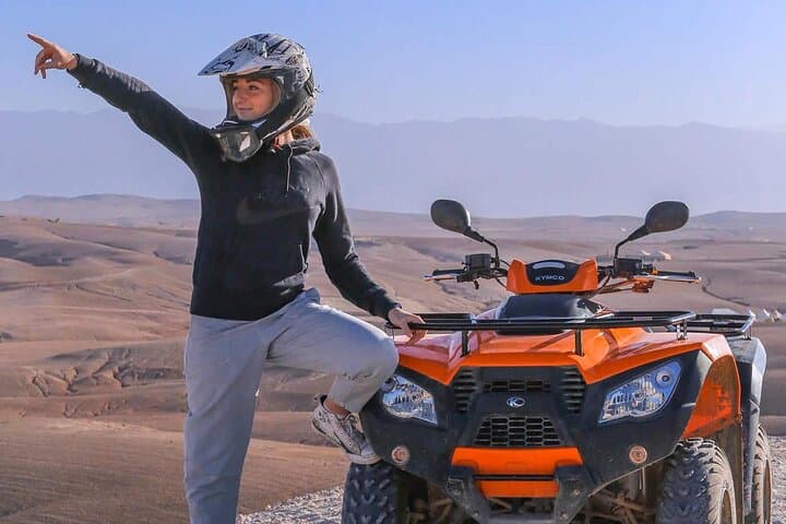 Sunset Quad and Camel Experience in Agafay Desert with Traditional Dinner photo 2