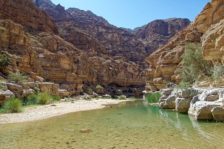 Wadi Shab & Bimmah Sinkhole Private Tour from Muscat: Hike, Swim, and Cave Waterfall Adventure photo 2