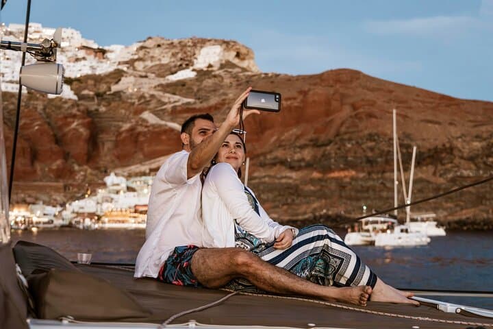Santorini Catamaran Cruise: Caldera Sails, Hot Springs & Sunset Feast photo 6