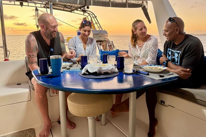 Private Sunset Dinner Cruise in Bonaire — Sailing, Snorkeling & Stargazing