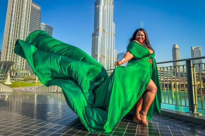 Burj Khalifa Flying Dress Videography: Downtown Dubai Instagram Shoot photo 6