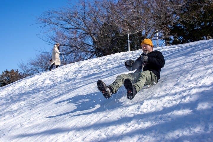 Handmade Rice-Bag Sledding in Sapporo: Family-Friendly Winter Workshop & Playground Races