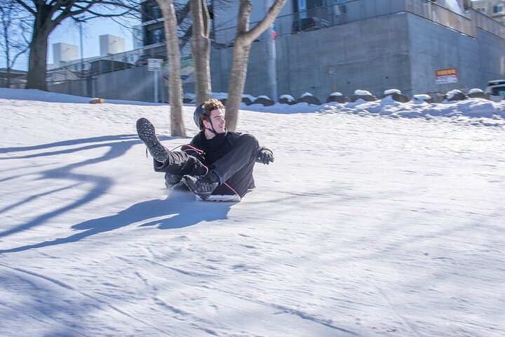 Handmade Rice-Bag Sledding in Sapporo: Family-Friendly Winter Workshop & Playground Races photo 2